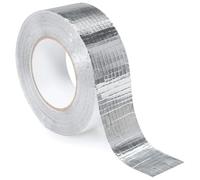 doitBau - Cinta adhesiva de aluminio reforzada, 75 mm x 50 m, sistema de aislamiento, calefacción, aislamiento, aislamiento térmico, tecnología climática, autoadhesiva, sellado térmico, aislamiento de