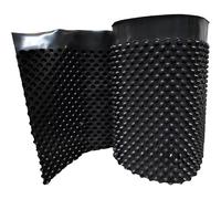 doitBau Lámina de drenaje para bancal elevada, HDPE, resistente a la presión, resistente a la humedad, resistente a las raíces, rollo de 50 x 250 cm, rollo de 1,25 m² para protección de muros