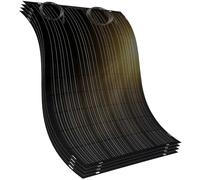 doitBau Panel solar flexible - panel solar negro - ultrafino 2 mm 1,9 kg juego de 4 800 W resistente a la sombra, resistente al agua, 1332 x 770 mm para caravana, barco, balcón, techo