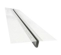 doitBau Perfil de juntas de expansión - Perfil de juntas de movimiento WDVS - con tejido y correa de sellado de PVC, forma de 180° E, grosor de limpieza 6 x 12 mm, ancho de junta 15 x 60 mm, 40