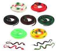 DOITEM 11 piezas de serpientes de goma, juguetes de serpientes de goma, serpientes de plástico, serpientes de selva tropical, serpientes de broma, accesorios para niños, jardín, broma, juguete de
