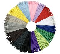 DOITEM 45pcs 45cm invisible multicolor Nylon bobinas cremalleras para costura y manualidades 15 colores