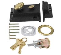 DOITOOL 1 Juego Cerradura De Puerta De Madera Vintage Cerrojos Para Cerradura De Puerta De Cadena Cerraduras De Puertas De Hoteles Bloqueo Deslizante Antiguo Cobre Bloqueo Para Niños