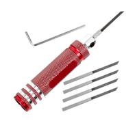 DOITOOL 1 Juego cuchillo de trinchar carpintería equipo caja de herramientas tallando tallar cortadores cincel de grabado cortador de talla a mano aluminio