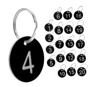 DOITOOL 1 juego Etiquetas Numéricas Plásticas Identificación y Organización Restaurantes Cafés y de Hospitalidad Claros y Resistentes para Optimizar Operaciones