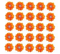 DOITOOL 1 Juego Flores De Cinta Rhinestone Para Decoración De Cabello Accesorios De Tocados Y Manualidades Para Bodas Y Fiestas 40 Piezas
