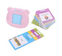 DOITOOL 1 Juego Máquina de Lectura con Tarjetas Hablantes Juguete Educativo de Aprendizaje de Inglés Tarjetas de Cartón y Cuentos Español Inglés Juguete de Estimulación Bebés