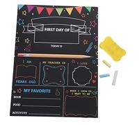 DOITOOL 1 juego Pizarra de Madera para Doble Cara Accesorio Escolar para Primer Día de Clases Decoración para Habitaciones Infantiles para Diseño Duradero y