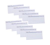 DOITOOL 1 Juego Presupuesto Para Seguimiento De Tarjetas De Consumo Azul Para Gestión Financiera Personal Y Presupuesto Mensual 20 Piezas
