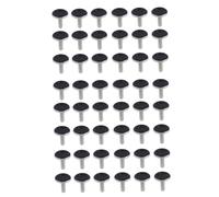DOITOOL 1 Juego Tapetes para Mesas Y Sillas Niveladores De Muebles Pies para Muebles Junta Patas Niveladoras De Sillas Arrasamiento Válvula Almohadilla Planchar Black 48 Piezas