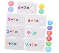 DOITOOL 1 Juego Tarjetas De Aprendizaje De Matemáticas para Herramientas De Aprendizaje De Matemáticas Actividades De Aprendizaje De Matemáticas Tablero y Restas Papel