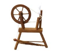 DOITOOL 1 Máquina de Bobinado Manual en Miniatura, Muebles de Madera para Casa de Muñecas, Escala 1:12, Accesorio de Decoración para Casas Pequeñas.