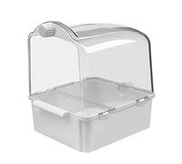 DOITOOL 1 Pc bañera de pájaro baño para pájaros Colgante Tina de baño para Mascotas bañera para periquitos bañera de Loro Cola Larga Aves el plastico