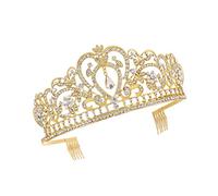 DOITOOL 1 Pc peine de boda diademas de moda novia boda tocado diadema turbante tiara diadema de aro de pelo de novia cabello cristal bufanda diamante Perder sombrerería