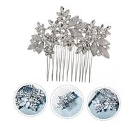 DOITOOL 1 Pc peine decoración de flores para el cabello decoración de pelo de cristal pasadores de pelo tiara suministro de pelo diadema nupcial Diamante sombrerería Decorar Venda novia