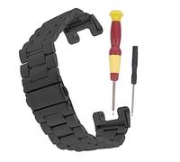 DOITOOL 1 Pieza Correa Correa De Reloj Agradable Para La Piel Correas De Reloj Muñequera De Liberación Rápida Bandas Banda De Pulsera Watches Accesorios Black Acero Inoxidable