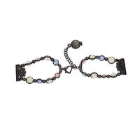 DOITOOL 1 Pieza Correa De Cuentas Luminosas Correa De Oro Rosa Banda Ultra Reloj Reloj Inteligente As Ver Accesorios Metal Black