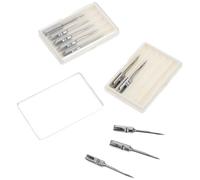 DOITOOL 10 Agujas para Etiquetar Metálicas de Repuesto de Hierro Tamaño Corto y Alargado Compatibles Máquinas Etiquetadoras Juego 10 Piezas para Uso Diario Profesional