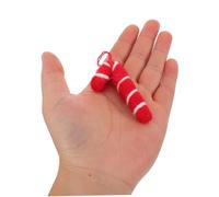 DOITOOL 10 Bastones De Tejidos A Crochet Adornos Colgantes para Árbol De Navidad Bastones De Navideños Tejidos Adornos Navideños De Fieltro