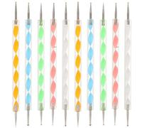 DOITOOL 10 herramientas para punteado - Punzones de doble punta para arte de puntos, ideales para pintar mandalas, rocas, cerámica, modelado de arcilla y repujado.