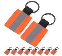 DOITOOL 10 Llaveros Dije para Bolso Reflectantes de Doble Cara, Diseño Elegante y Encantador en Nylon y Aleación de Aluminio, Alta Intensidad de Luz Reflejada y Fácil Instalación,