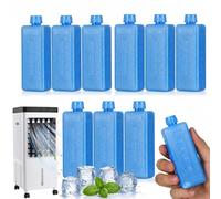 DOITOOL 10 paquetes de hielo reutilizables para enfriadores de aire acondicionado, mini paquetes de hielo para enfriador de pantano, bloques de congelador pequeños para enfriador de aire portátil