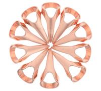 DOITOOL 10 Piezas Anillo para Peinar el Cabello y Trenza de Uña de Dedo de Metal Resistente Diseño Chic, Herramienta Versátil para Salones Profesionales y Cuidado Personal