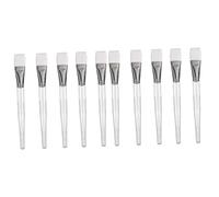 DOITOOL 10 Piezas aplicador de lodo aplicador de cepillo facial herramienta facial arcilla cepillo de cepillo de máscara de maquillaje constituir poste de cristal