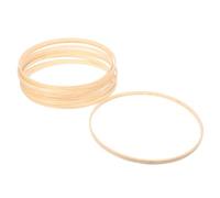 DOITOOL 10 Piezas Aros de Bambú para Manualidades de 33cm, Aro Redondo Versátil para Coronas de Flores, Adecuado para Bodas y Decoración Navideña Artesanal