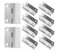 DOITOOL 10 piezas Bisagras para Armarios de Grados de Bisagras de Hierro con Apertura Completa Montaje Exterior para Puertas Plegables de Cocina y Oficina Incluye Tornillos