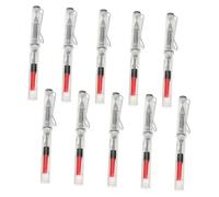 DOITOOL 10 piezas Bolígrafos de Caligrafía con Punta de Pincel Flexible Recargables y Transparentes para Escritura Dibujo y Scrapbooking