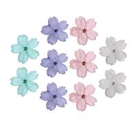 DOITOOL 10 piezas Botones de Resina Forma de Flor de Adornos para Ropa Decorativos para Proyectos de Manualidades y Costura Colores Mezclados