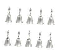 DOITOOL 10 piezas Campana Manual para Bar y Restaurante Campana de Servicio Clásica de Inoxidable Timbre de Mesa para Recepción y Cocina Diseño Elegante y Duradero Fácil de Usar y