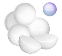 DOITOOL 10 Piezas Hemisferios de Espuma sin Pintar 10 Cm Diámetro Media Esfera para Manualidades DIY Decoraciones Artesanales Bricolaje Escolares