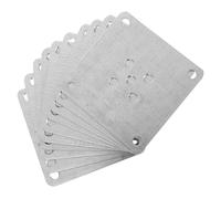 DOITOOL 10 Piezas Placa Base para Patas de Muebles de Hierro Resistente para Reparación y Refuerzo de Sofás Mesas y Armarios Accesorio Duradero para Soporte de Patas de Madera