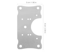 DOITOOL 10 piezas Placas de Reparación para Bisagras de Gabinete de Acero Inoxidable con Tornillos de Resistentes y Fáciles de Instalar para Puertas de Cocina y Muebles