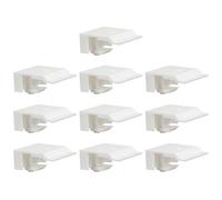 DOITOOL 10 Piezas Soportes para Cortinas Venecianas Soportes Resistentes para Cortinas Sin Cuerda y Estores de Ventana Fácil Instalación y Reemplazo Compatible con Persianas Sin Taladrar
