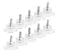 DOITOOL 10 Piezas Unidades Almohadillas Ventosa Transparentes para Protección Mesas de Vidrio Antideslizantes Separadores de Superficie para Hogar y Oficina