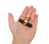 DOITOOL 10 Pomos Forma de T para Armarios y Cajones Tiradores de Cocina Aleación Negra y Dorada Herrajes Vintage para Muebles Compatible Puertas Orificio Accesorios para Armarios y