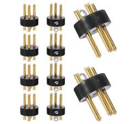 DOITOOL 10 Unidades Conector XLR Macho Sonido Claro y Estable para Cable de Micrófono de 3 Pines Material Metálico y Abs, Fácil de Instalar para Uso DIY
