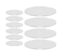DOITOOL 10 Unidades Llavero Mini CD de Vinilo Retro Ligero y Portátil Colgante Transparente para Decoración de Bolsos y Fiestas para Amantes Música