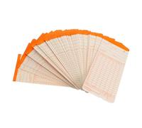 DOITOOL 100 hojas Tarjetas de Asistencia para Máquina de Fichar Duraderas y Prácticas Paquete para Control Horario de Empleados Oficinas y Fábricas