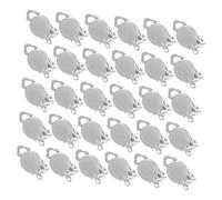 DOITOOL 100 Piezas Bases para Pendientes Redondas con Brillo para Fabricación de Joyas DIY Materiales para Orejas