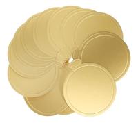 DOITOOL 100 piezas Bases Redondas para Tartas de Tableros de Cartón Dorado para Mousse y Postres Soporte Reciclable sin Olor para Bodas y Celebraciones