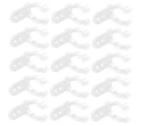 DOITOOL 100 piezas Clips de Montaje de Silicona para Tubos LED Soporte Flexible y Duradero con Tornillos Fijación para Instalación de Iluminación Fluorescente para Proyectos de DIY y