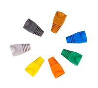 DOITOOL 100 Piezas Cubiertas de Plástico para Conectores Ethernet Protectores de Cable para Cabezal de Colores Mixtos Protección contra Agua y Doblado