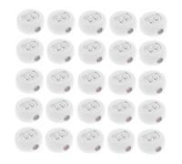 DOITOOL 100 Piezas Cuentas Acrílicas Planas Alfabeto B Blancas con Letras Plateadas Pequeñas para Pulseras Collares y Llaveros DIY Resistentes para Manualidades Creativas
