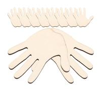 DOITOOL 100 Piezas de Palos de Madera Forma de Mano para Manualidades Acabado Liso y Diseño Único, Ideales para Decoración de Oficina y Regalos Festivos