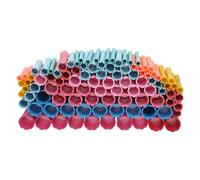 DOITOOL 100 Piezas de Rodillos para Pelo Reutilizables Diseño Antideslizante de Abs y Goma para Uso en Salones Casa para Peinados DIY