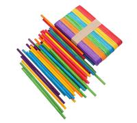 DOITOOL 100 Piezas Palitos de Madera para Diy Popsicle Varillas Jumbo de Manualidades para Helados Palitos y Actividades Infantiles